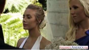 Seksowna Blondynka Nicole Aniston Panna Młoda Блядь